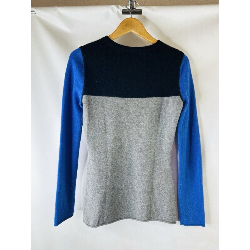 Garnet Hill Soft Cashmere Color Block Crewneck Sw… - image 6